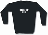 King Of Pop With Peace Sign Logo Men's Sweat Shirt in 2 colors Small thru 3XL
