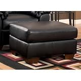 Ottoman by Ashley - Black Faux Leather (6450014)