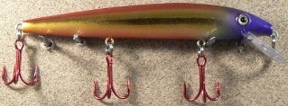 JLVLures JLV Shallow Suspending Minnow Purple Headed Demon : Husky Stickbait Lures Saltwater Freshwater Jerk Bass Smallmouth Steelhead Pike Muskie Salmon Trout Snook Striper Perch Whiper Snook Speckled Trevally, Mid- Depth Trolling Casting Hook Treble