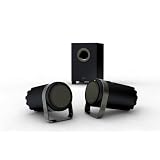 Altec Lansing  Three-Piece Speaker System for Computer and MP3 Players with Convenient Space Saving Design (Black)