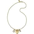 Coach Daphne Heart Locket Crystal Charm Necklace in Bag