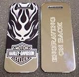 Harley-Davidson® Luggage Tag, FLAMING SKULL