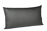 Produkt-Bild: fleuresse Kissenbezug 9100-9031 colours, Mako Satin, 40x80 cm, 100% Baumwolle, graphit