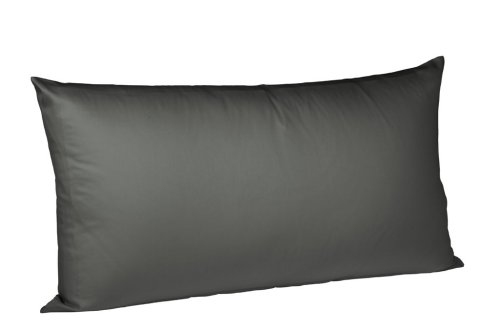 fleuresse Kissenbezug 9100-9031 colours, Mako Satin, 40x80 cm, 100% Baumwolle, graphit fleuresse Kissenbezug 9100-9031 colours, Mako Satin, 40x80 cm, 100% Baumwolle, graphit