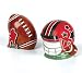 Football and Football Helmet Salt and Pepper Shaker set