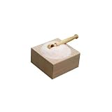 Boxwood Salt Box, Designed and Manufactured for Berard France, Olive Wood Salt Spoon Included
