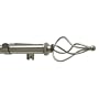Levolor Birdcage Rod Set, Satin Nickel, 3/4-Inch Diameter, 66 to 120-Inch Width