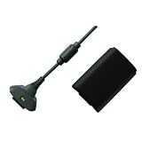 Micropix - Black Xbox 360 Rechargeable Play & Charge Kit