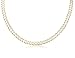 14K Solid Yellow Gold White Pave Cuban Curb Link