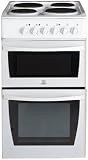 50cm Electric Cooker c/w 4 Sealed Plate Hob White (KD3E1WG_WH)