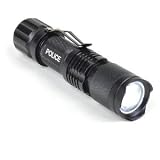 YM-8021 Flood-to-Throw Zooming 3-Mode 160-Lumen Rechargeable Cree LED Flashlight (Black)