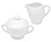 Churchill Serenity Sugar Bowl and Jug Fine Bone China White Ref SERE1S and C1