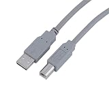 Hama 029099 - Cable de USB de tipo A a USB de tipo B, 1,8 m, color gris