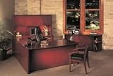 3 Drawer Pedestal For Desk In Dark Cherry - Veneer Series