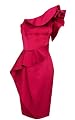 Satin Ruffle Dress