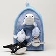 Plush Ocean Animal House 12"
