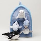 Plush Ocean Animal House 12"