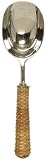 Decorative Ice Scoop with Woven Bamboo Handle