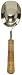 Decorative Ice Scoop with Woven Bamboo Handle