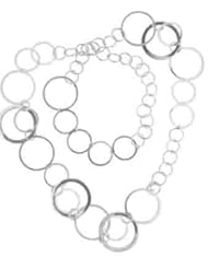 Sterling Silver Hoop Necklace From the Eden Collection By Mauricio Serrano Jewelry