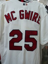 McGwire, Mark Autographed/Hand Signed Authentic Cardinals Jersey