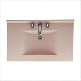 Metropolitan 37 Contour Vanity Top Finish: White