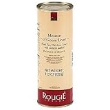 Mousse of Goose Liver Fully cooked ready to eat 11.2 oz 320 gr by Rougie Perigord France. by 