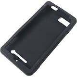 Silicone Skin BLACK Rubber Soft Cover Case for MOTOROLA MB810 DROID X [WCA261]