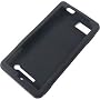 Silicone Skin BLACK Rubber Soft Cover Case for MOTOROLA MB810 DROID X [WCA261]