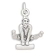 Vaulting Gymnast Gymnastics Charm Sterling Silver