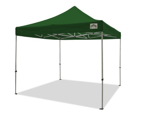 Caravan Canopy 10 by 10 Classic Basic Kit, 500D, Forestgreen