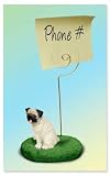 Dog Memo Holder - Pug Brown - Pet Holiday Gift