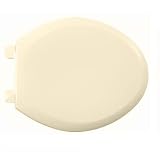 American Standard 5321.110.021 EverClean Elongated Toilet Seat with Slow Close Snap-Off Hinges, Bone