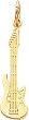 10K Yellow Gold Guitar Charm