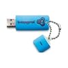 Integral USB Splash Drive,USB 2.0, 4GB, Blue,Shock and Water Resistant