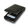 EASYi - Luxury Black Genuine Leather Case Cover & Screen Protector for New Apple iPod Touch 3RD Generation 2009/10 - 8GB 32GB 64GB