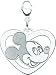 Sterling Silver Disney Mickey Mouse Heart Lobster Clasp Charm