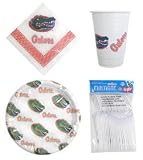 Florida Gators 96 Piece Plastic Dinnerware Set - COLLEGE ATHLETICS Sports Merchandise