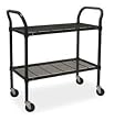 Storelogic 2HDH9 Wire Cart, 2 Shelf, 36x24x39, Black
