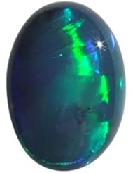 O&G Australia Natural Lightning Ridge Solid Black Opal Gemstone (1.35cttw)