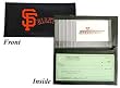 San Francisco Giants Embroidered Leather Checkbook Cover - Baseball Sports Merchandise