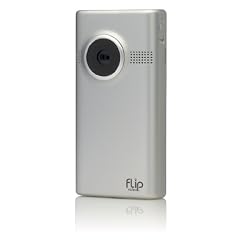 Flip MinoHD Pocket-Camcorder, 3. Generation (5,08 cm (1,5 Zoll) Display, 4 GB interner Speicher, 1 Stunde Aufnahmezeit) silber