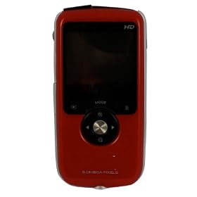 Sylvania DV6000G-RD Digital Video Camcorder with HD Recording, 8x Optical Zoom, and 2-Inch LCD Screen, Red