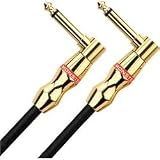 Monster Cable Monster Rock Instrument Cable Angled-Angled 8 Inches (8 Inches)