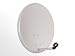 COMAG Satelliten Antenne 57 cm Stahl (60er Stahlreflektor pulverbeschichtet, inkl. verzinkter Masthalterung, inkl. LNB Halterung, Ready-to-Build)
