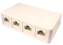 Cables Unlimited Cat6 Quad Surface Mount Jack
