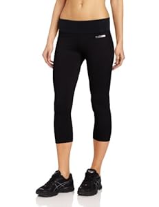 Asics Women's Abby Capri, Large, Black
