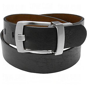 Ashworth rev leather dress belt black/brown 32w