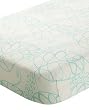 Aden + Anais Bamboo Crib Sheet - Azure Leafy - Aqua
