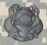 Diver 1st Class - Metal Insignia - Black - Full Size
